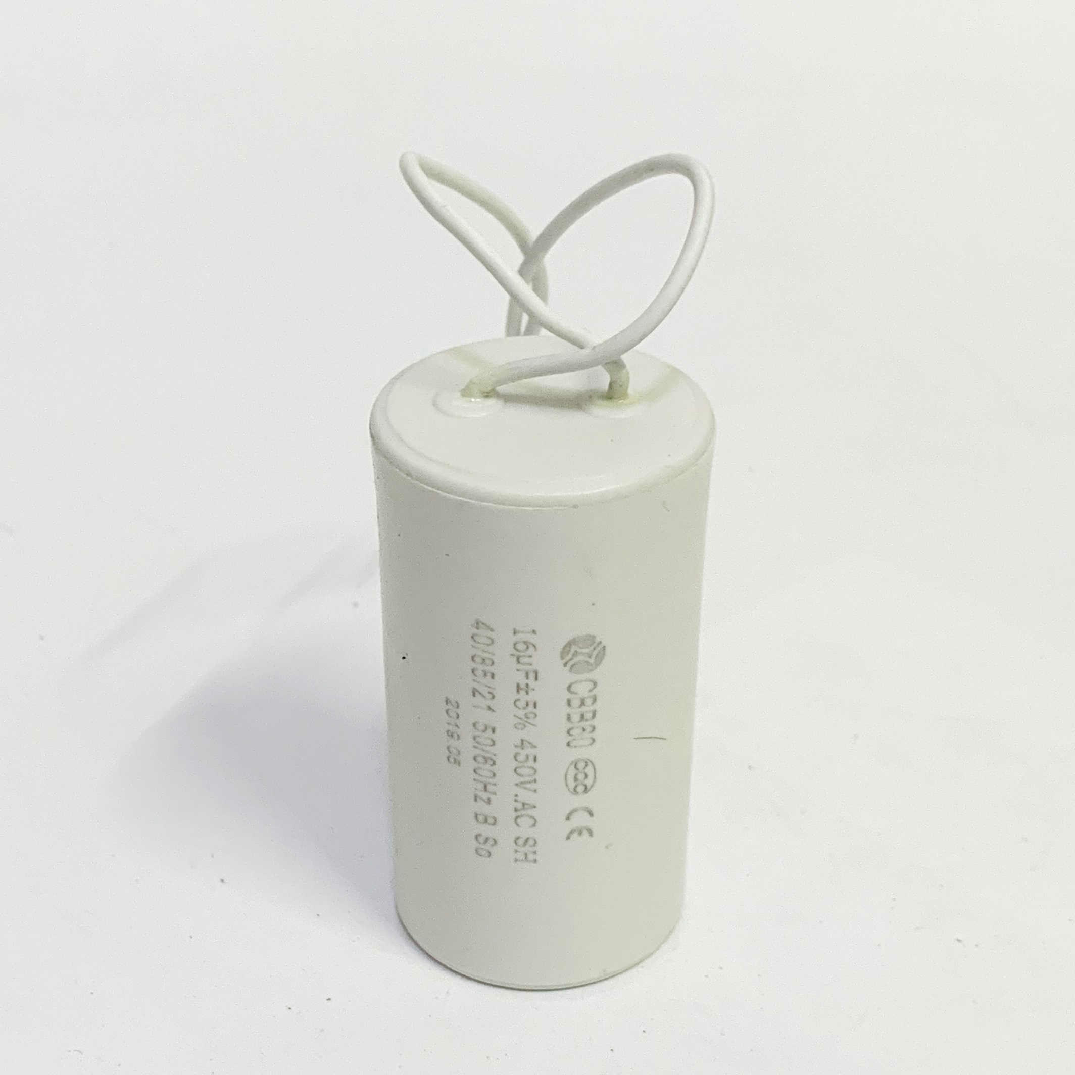 Condensatore di spunto 12uF 400/450V in polipropilene con cavetto