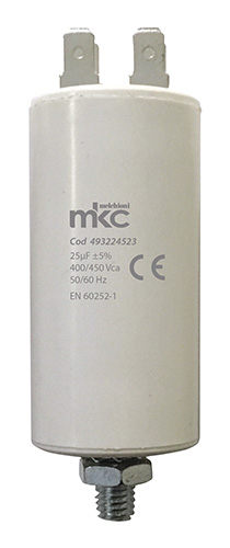Condensatore di spunto 50uF 400/450V in polipropilene terminale faston