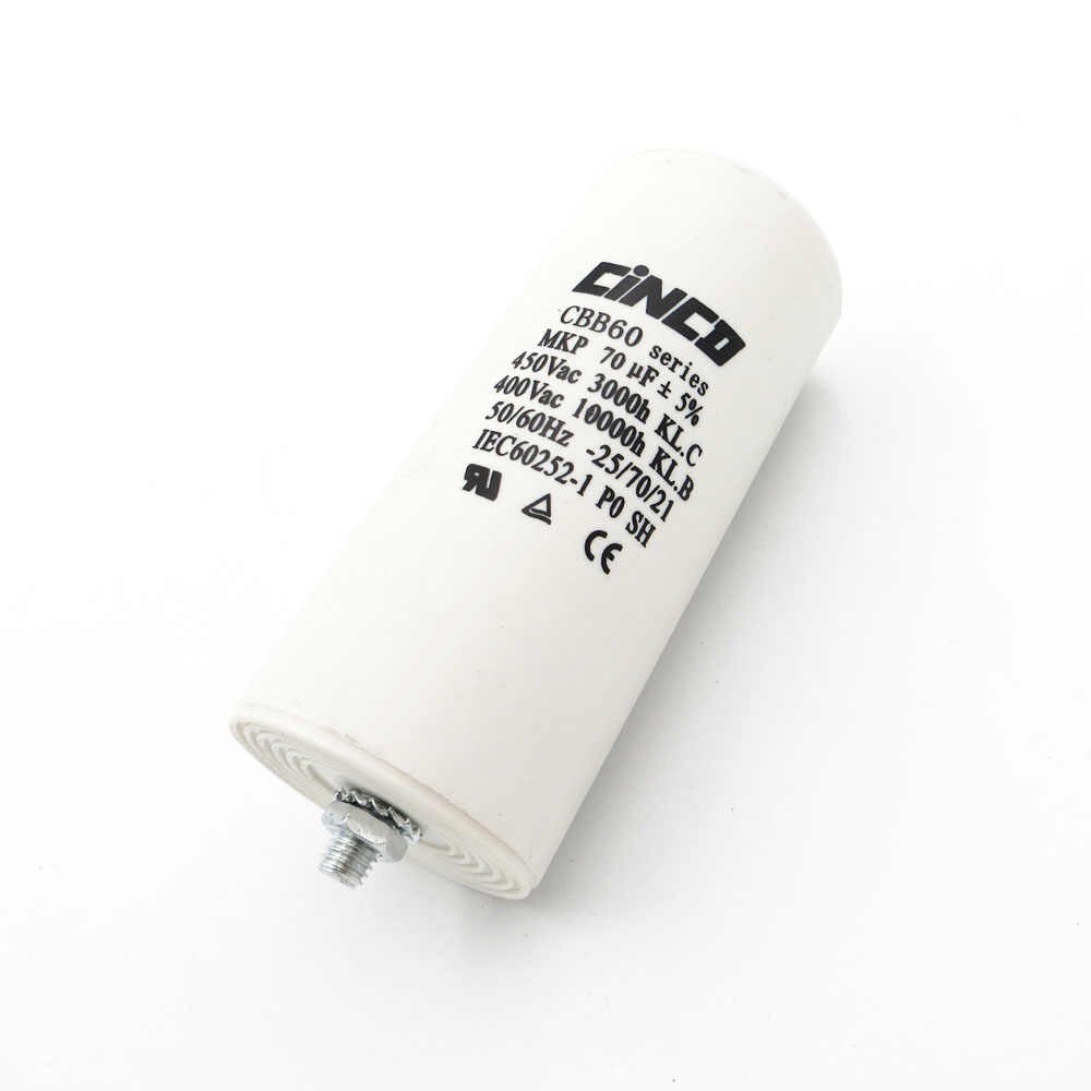 Condensatore di spunto 70uF 400/450V in polipropilene terminale faston