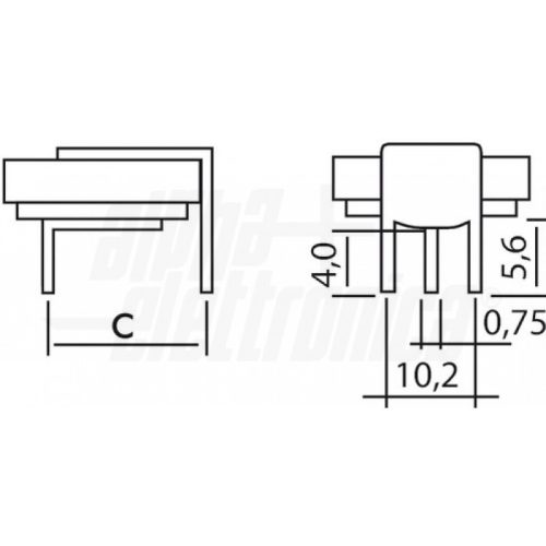 Pila Litio CR2450 3V 560mAh montaggio orizzontale pin per PCB (90°) - immagine 2
