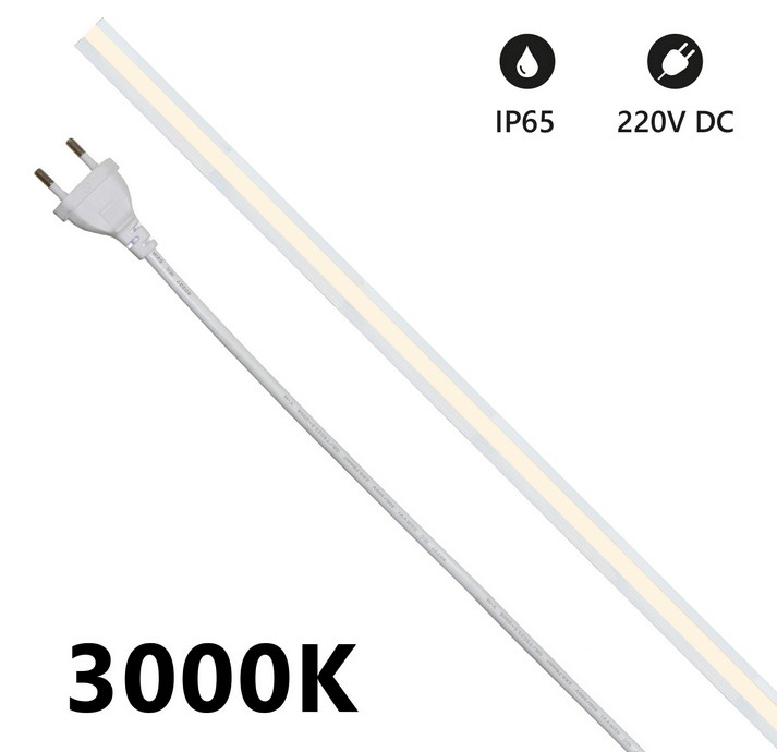 Striscia LED COB MILKY IP65 5m 220V - BIANCO CALDO
