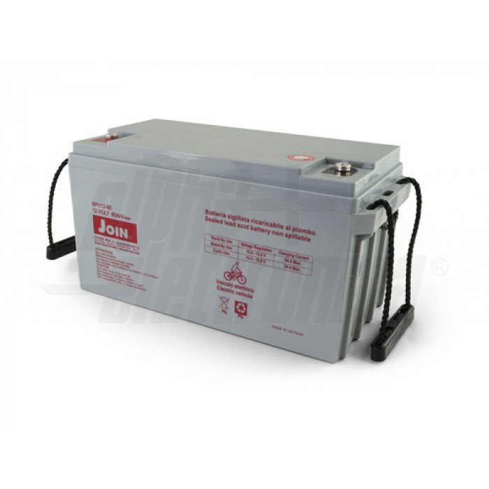 BPV12-80 Batteria al piombo 12V 80Ah - AGM a vite M6 VRLA - Trazione