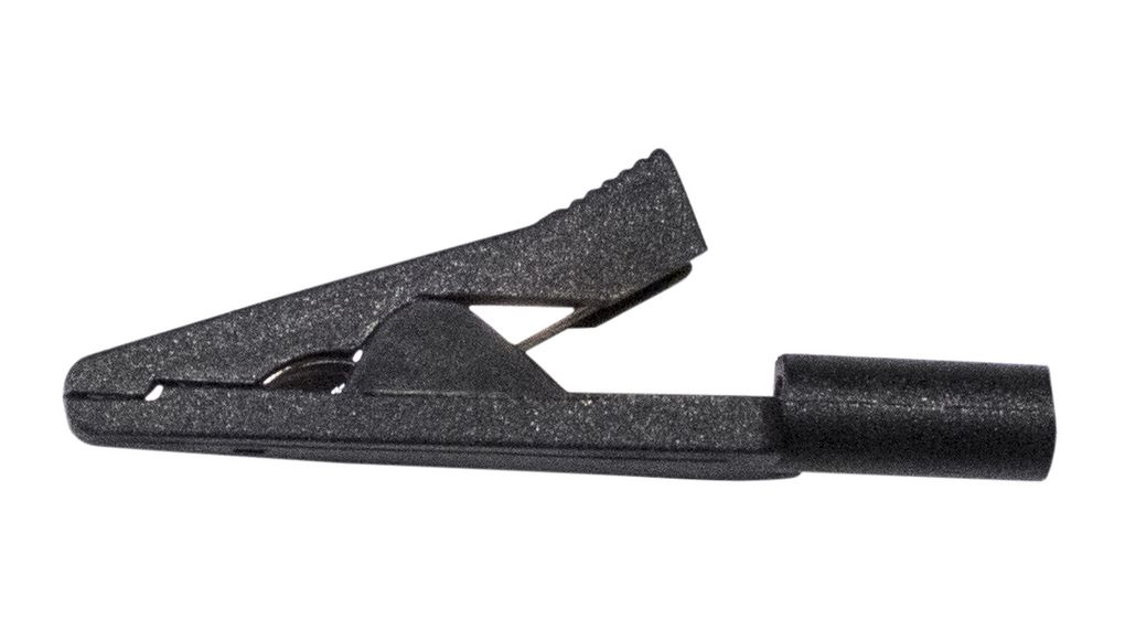 Micro coccodrillo NERO 2mm 30Vca-60Vcc 10A