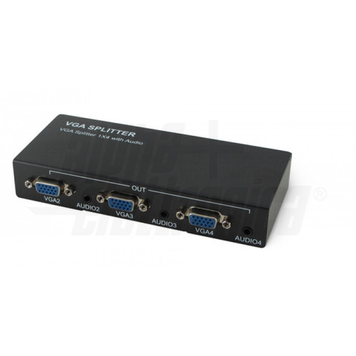 Distributore VGA 1 in - 4 out, Audio analogico