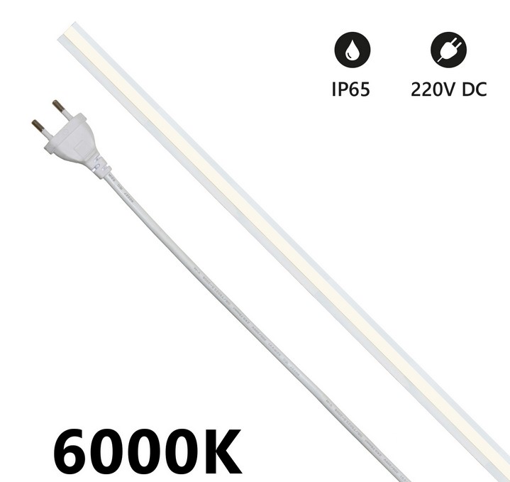 Striscia LED COB MILKY IP65 5m 6000K 220V 1230lm/m