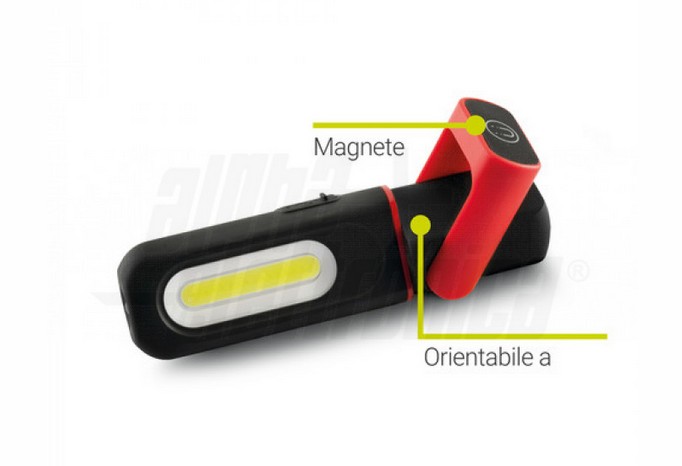 Torcia Led portatile a batteria - 5W - Serie Flex - immagine 3