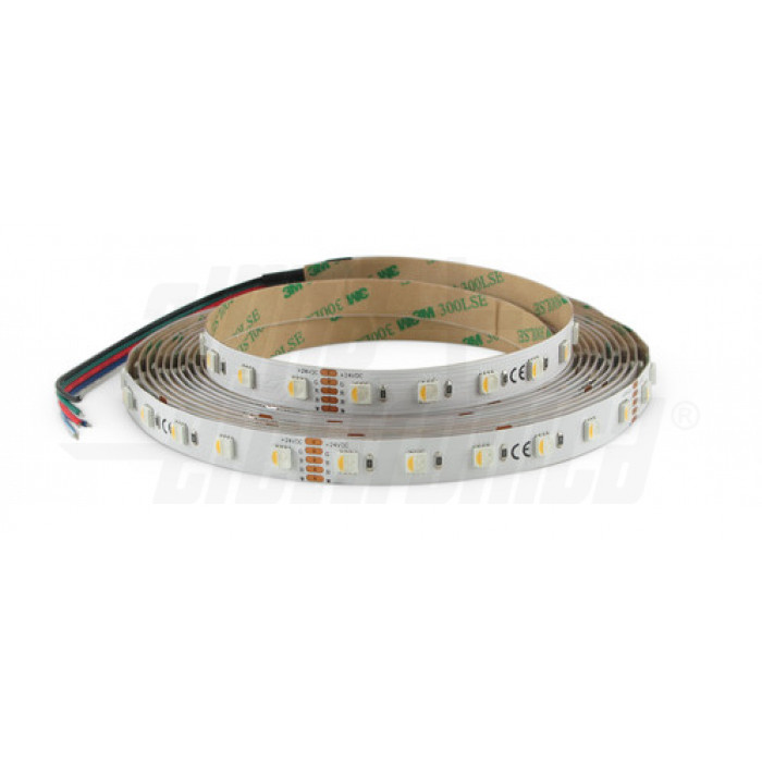 Striscia Led 60 Led/m 5050 24Vdc 14,4W/m - RGBW Bianco caldo