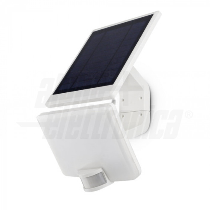 Proiettore solare Led 11W Con sensore PIR Ricaricabile Bianco naturale