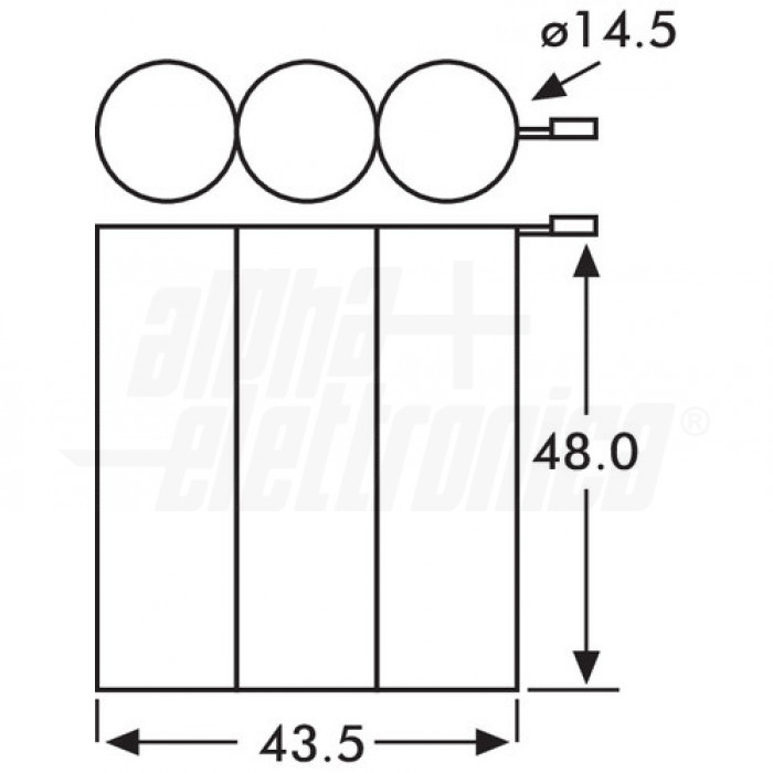 Pacco batterie Ni-Mh AA 3,6V 1600mAh - ricaricabile con connettore - immagine 2