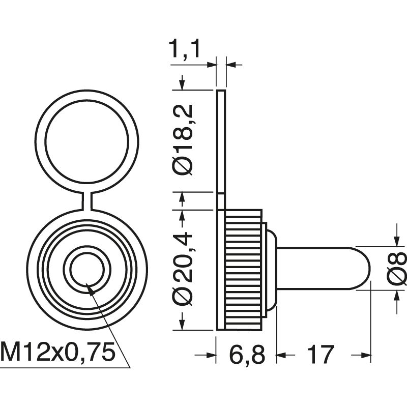 Cappuccio di protezione per DEVIATORI 10A - immagine 2