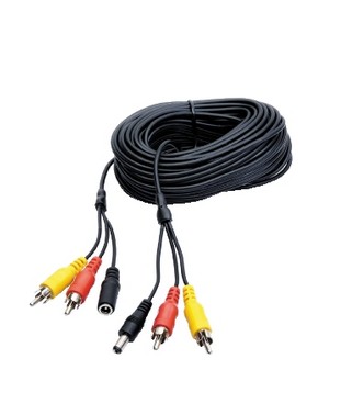 Cavo per telecamere 2 x RCA + alimentazione da 18mt