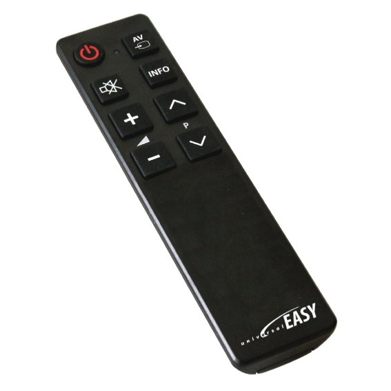 UNIVERSAL EASY -Telecomando universale con tasti essenziali per TV