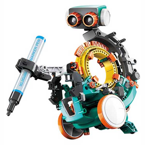 STEM - Robot con codifica meccanica in scatola di montaggio – 5 in 1