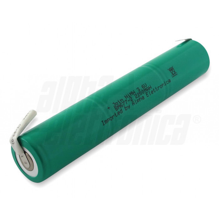 Pacco batterie Ni-Mh SC 3,6V 2200mAh - ricaricabile lamelle a saldare