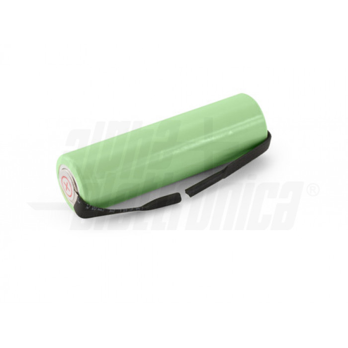 Batteria Ni-Mh AA 1,2V 2000mAh - ricaricabile con lamelle a saldare