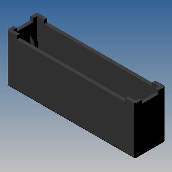 S11 Contenitore NERO in Poliammide Nylon resistenti ad alte temperature