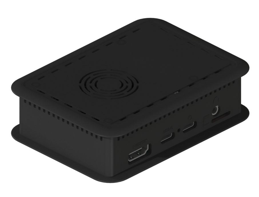 TEK-CORAL - Contenitore NERO in ABS+PC per Google Coral dev board - immagine 2