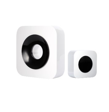 BIANCO/NERO - Campanello wireless con portata 150 metri