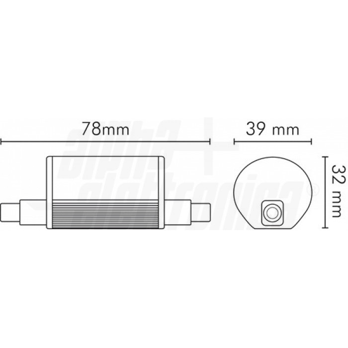 Lampadina a Led R7S - 12,5W - 230Vac - Bianco naturale - immagine 2