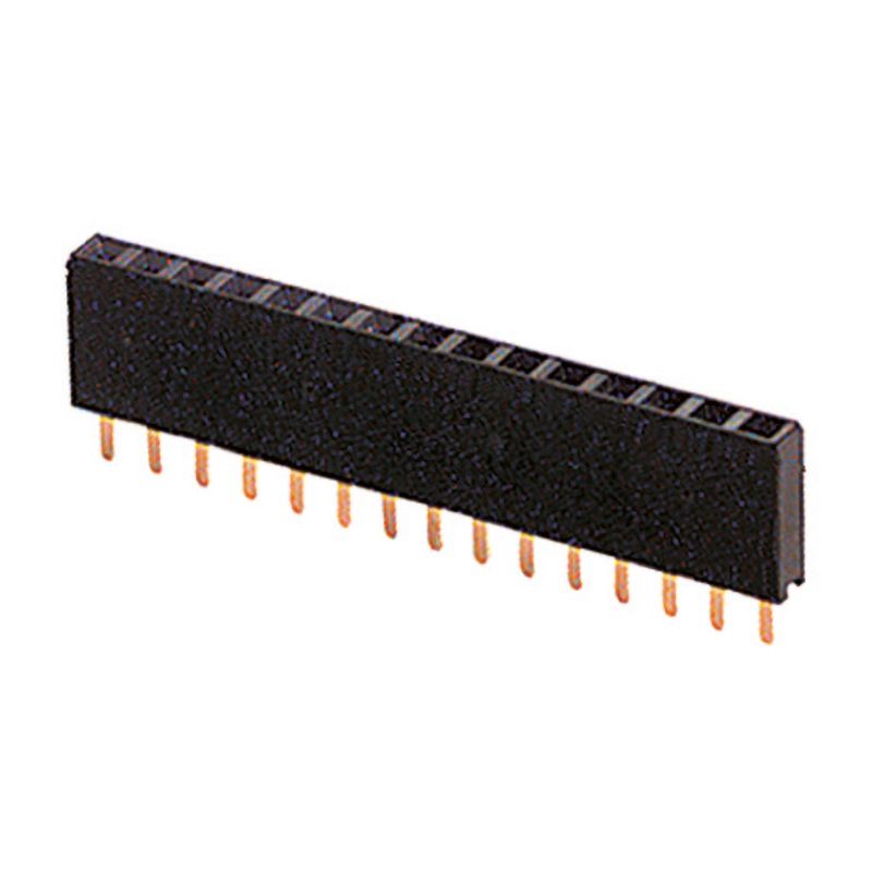 Connettore STRIP LINE femmina verticale 20P passo 2,54 singola fila