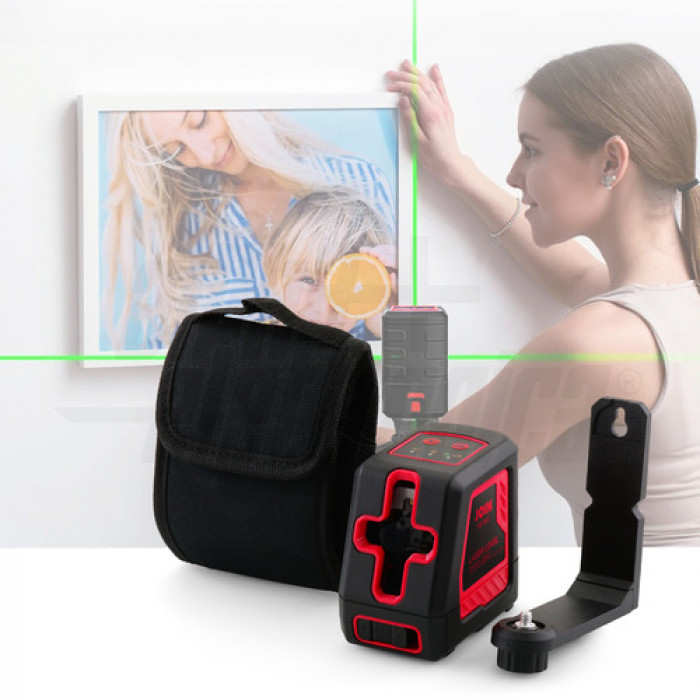 Livella laser verde Verticale / Orizzontale 30m - IP54 - immagine 3