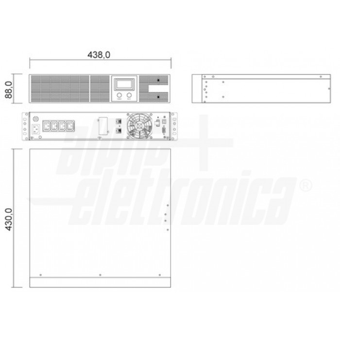 Gruppo di continuità (UPS) 1200VA - 840W - Line Interactive - Rack-Tower - immagine 3
