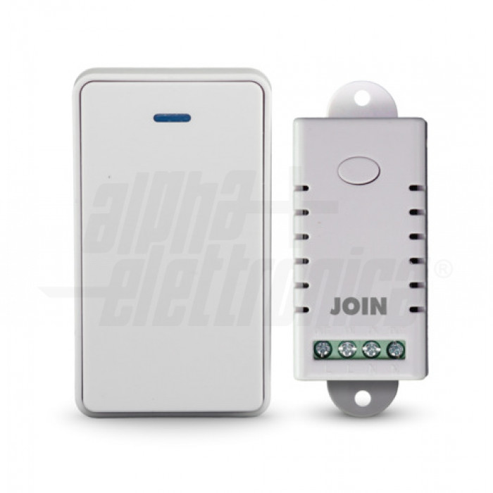 Kit interruttore 230V controllo remoto wireless con pulsante cinetico