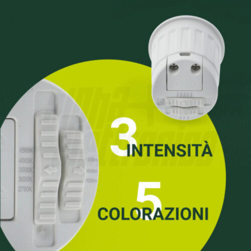Modulo LED per portafaretto ø50mm - 10W - CCT - immagine 3
