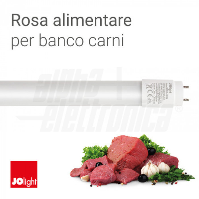 Tubo Led T8 - 12W - 90cm - 230Vac - Rosa per banco carni