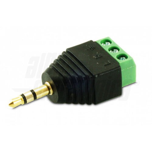 Adattatore da SPINA JACK STEREO 3.5mm a MORSETTO 3 poli