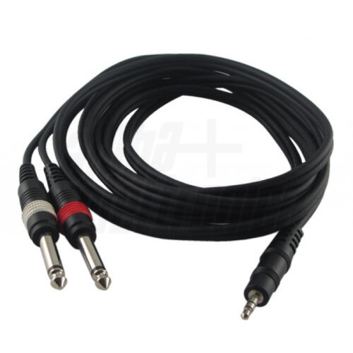 Cavo da 2 SPINE JACK MONO diam 6,3mm a SPINA JACK STEREO diam.3,5mm - 3m