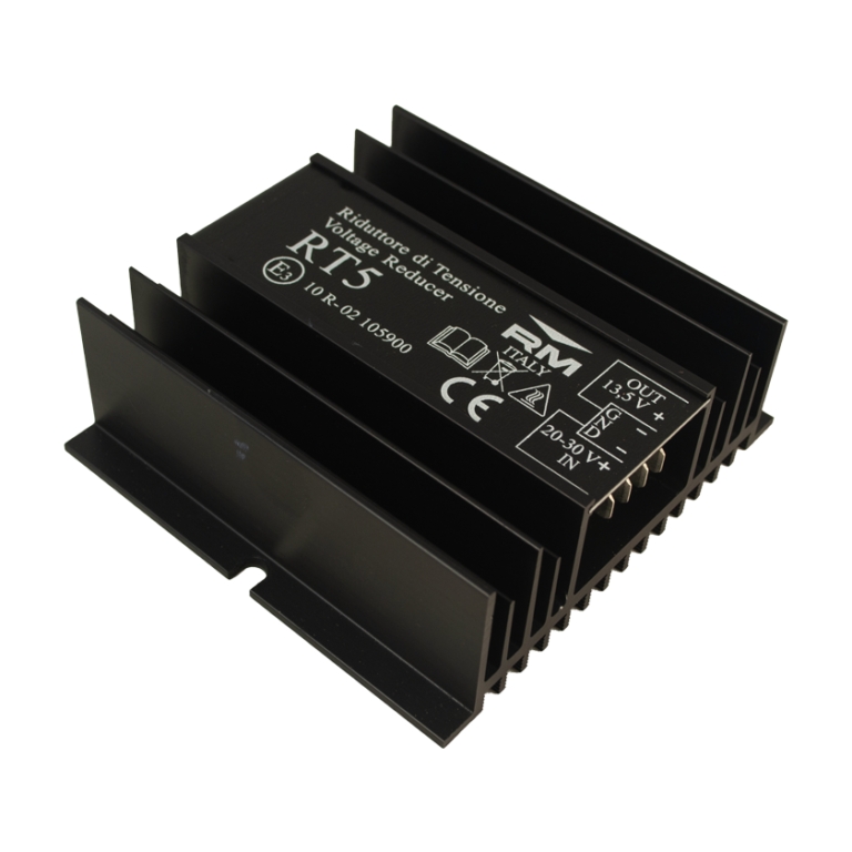 RT5 - Riduttore di tensione da 24V a 12V 5A