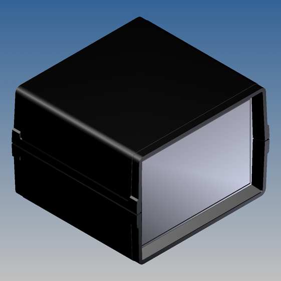 MC12.9 Piccolo contenitore NERO in Polistirolo antiurto superfici opache