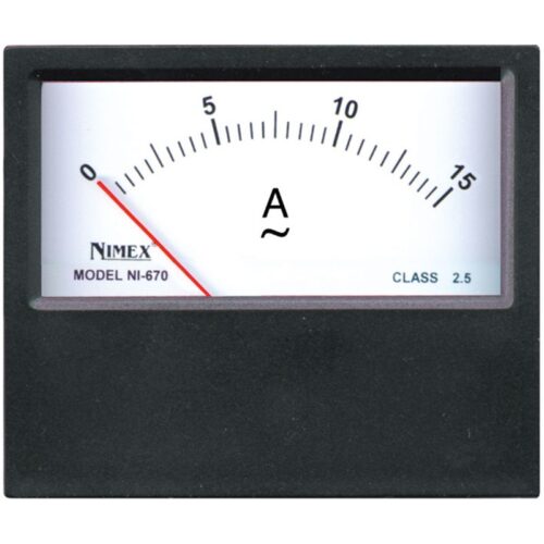 Amperometro a ferro mobile 15A 70x60 CLASSE 2,5