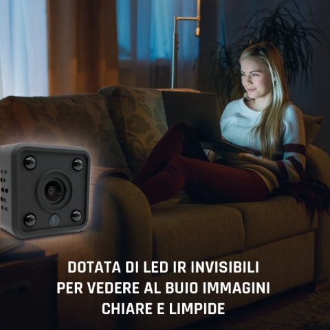HeyCam Mini - Mini telecamera WI-FI da interni HD 720p - immagine 2