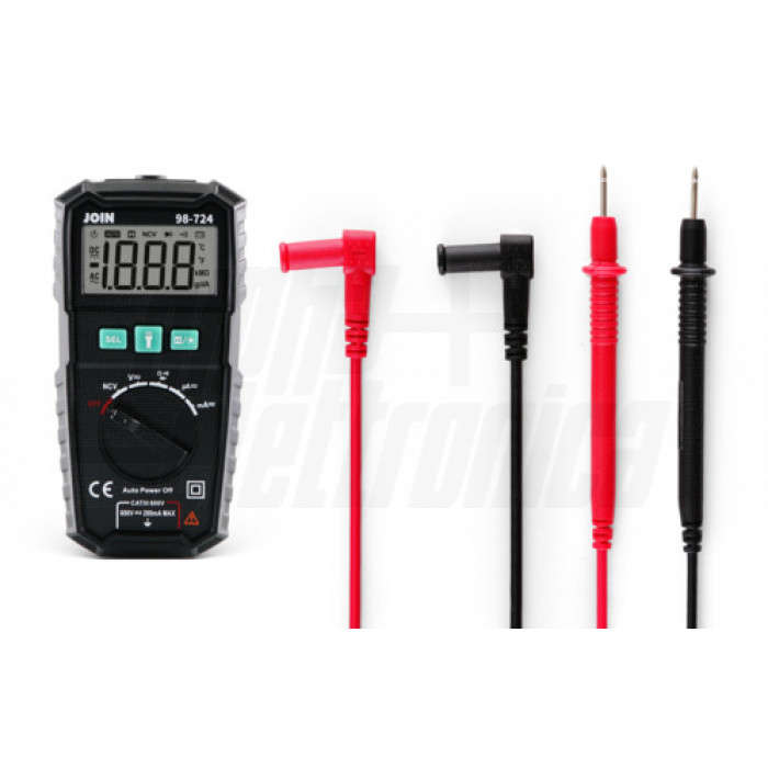 Multimetro digitale tascabile Display LCD retroilluminato - NCV - Torcia