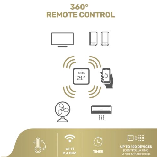 HeyWiri+ Telecomando IR universale smart wi-fi pertemperatura e umidita' - immagine 3