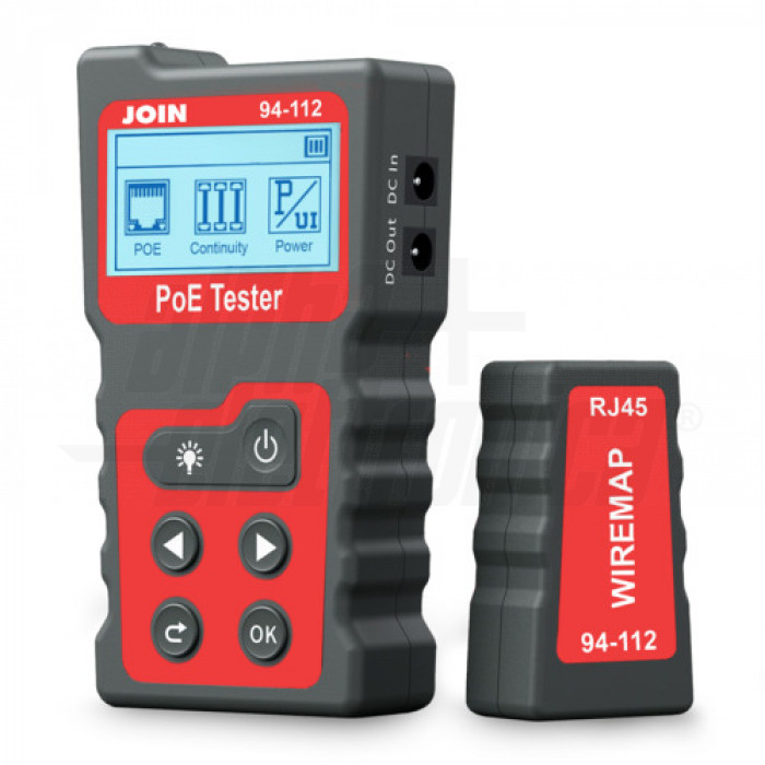 Tester cavi LAN e RJ45 PoE Display LCD con torcia - immagine 2