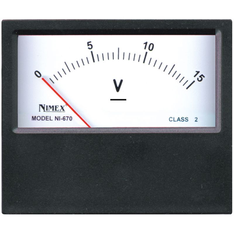 Volmetro a bobina mobile 30V 70x60 CLASSE 1,5