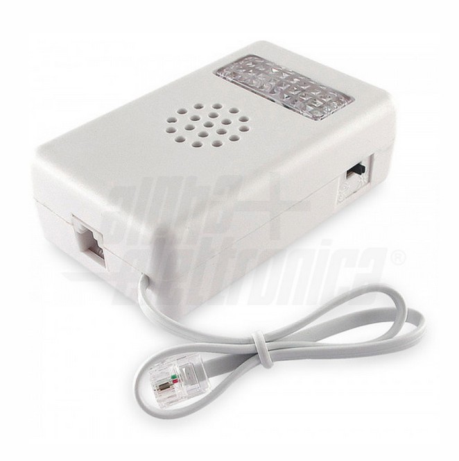 Suoneria telefonica elettronica acustica e visiva