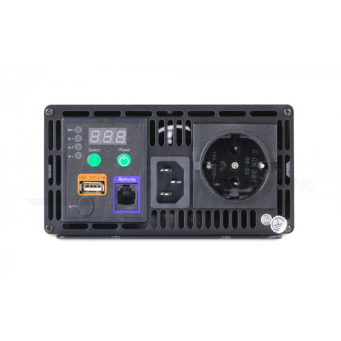 Inverter Onda pura 1500W Ingresso:12Vdc, Uscita:230Vac - con bypass 230V - immagine 2