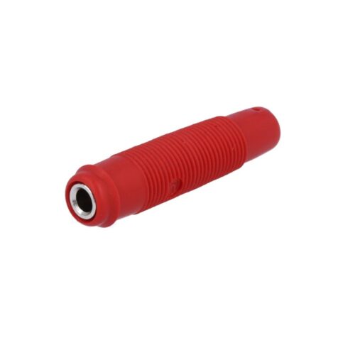 KUN30 Presa banana ROSSA 4mm volante HIRSCHMANN