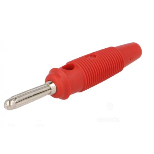 BULA20K Spina banana 4mm ROSSA Hirschmann