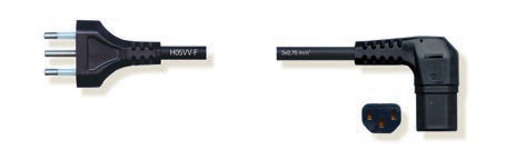 TASKER 215 CAVETTO ALIMENTAZIONE 3x0,75 NERO - MT. 2