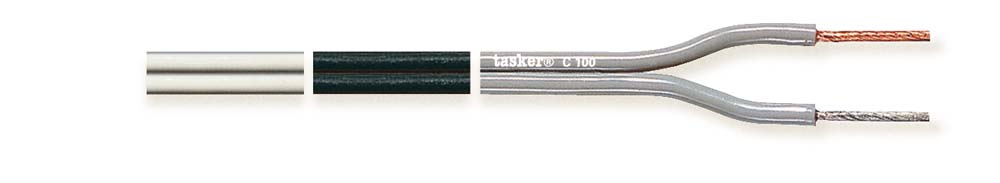 TASKER CAVO C100 2x1,50 NERO - BOB. MT. 100