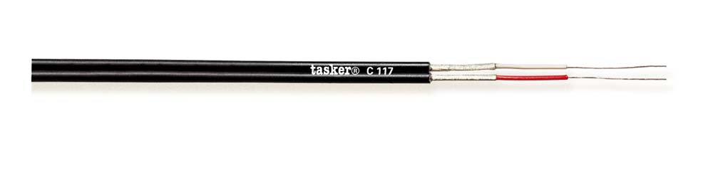 TASKER CAVO C117 2x0,08 NERO - BOB. MT. 200