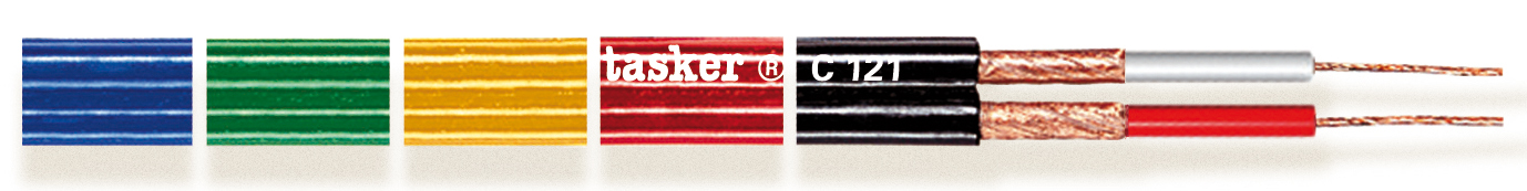 TASKER CAVO C121 2x0,25 NERO - BOB. MT. 500