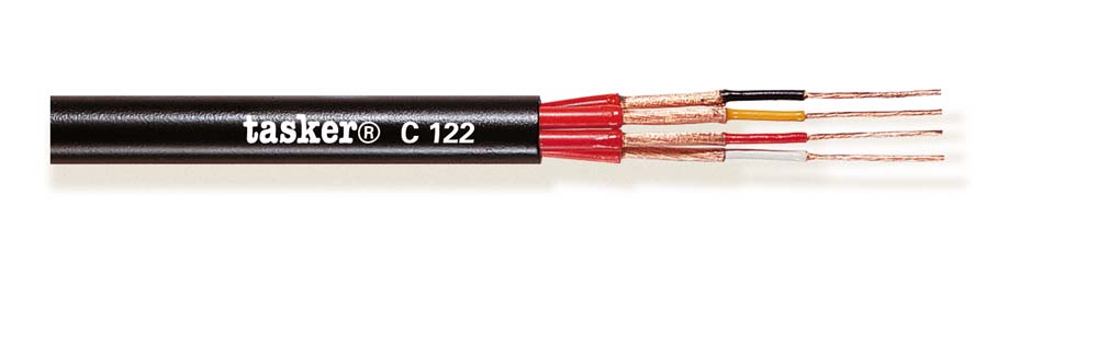 TASKER CAVO C122 4x0,14 NERO - BOB. MT. 100