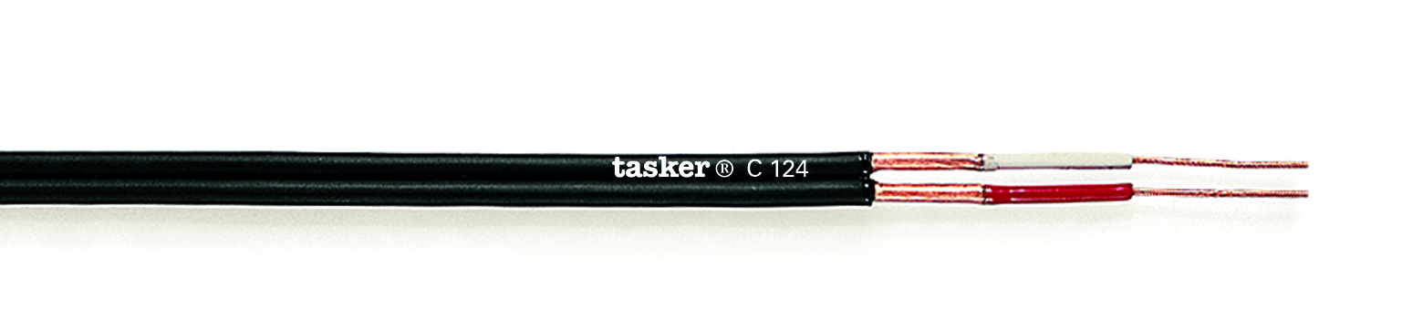 TASKER CAVO C124 2x0,13 NERO - BOB. MT. 100
