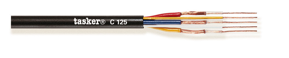 TASKER CAVO C125 3x0,12 + 2x0,12 NERO - BOB. MT. 300